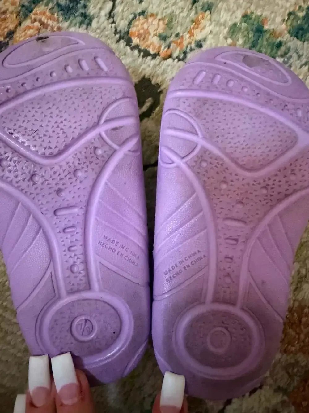 Disney Princess Purple Clog Water Shoes Toddler Size 7/8